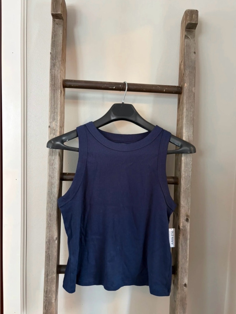 Old Navy Navy Ribbed Sleeveless Tank